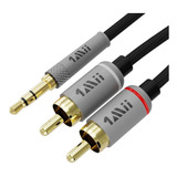 Cable De Audio  De 3 5 Mm 2 Rca Macho 3 3 Pies  Cable R...