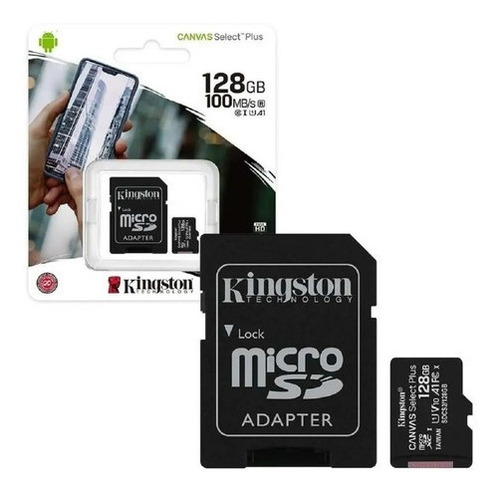 Memoria Micro Sd 128gb Clase 10 100mb/s Uhs-i U1