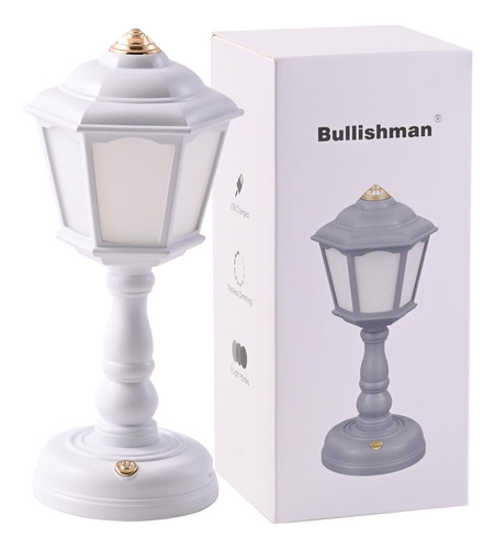 Bullishman Mini Lámpara De Escritorio Vintage, Lámpara De De