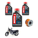 Kit 3 Litros Oleo Motul 3000 Mineral 20w50 Filtro Cb 400 450