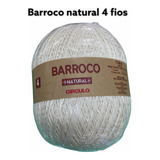 Barbante Barroco Natural Para Crochê N4 700gr 4 Fios