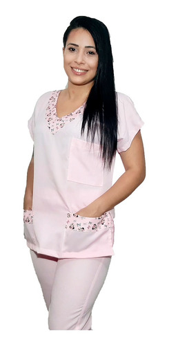 Pijama Scrub Conjunto Enfermagem Rosa-pijama Cirúrgico