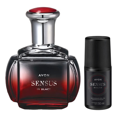 Set Sensus In Black Colonia Y Desodorante Para Hombre Avon