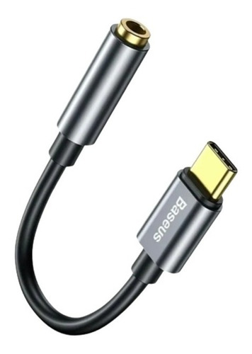 Adaptador Usb Tipo C A Jack 3.5mm Usb-c Aux Audifonos Baseus