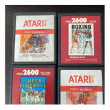 Atari 2600 Cartucho 4 Baseball, Football, Boxing, Super Foot