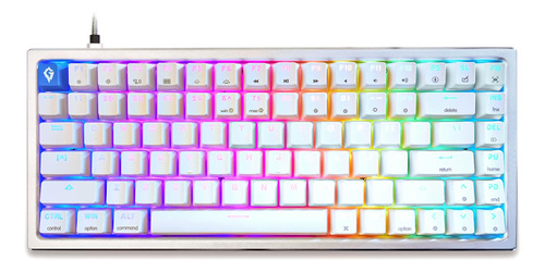 Glacier Gk84 Arctic 75% Teclado Mecánico Usb-c Desmontable Y