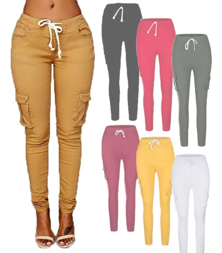 Pantalón Jogger Tipo Cargo Para Mujer