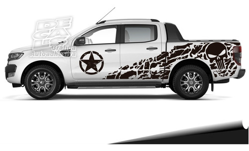 Calco Ford Ranger Punisher Army 2015-2018 Juego Completo