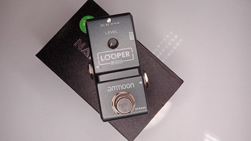Pedal Efeito Loop Looper Ammoon Gravação 10 Minutos Show Cor Cinza