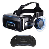 Vr 3d Lentes Realidad Virtual Audífonos Y Gamepad Máx 7.2in