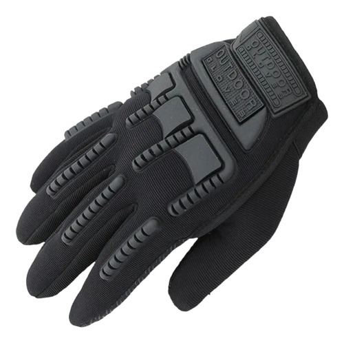 Guantes Tácticos Militares Moto Airsoft Negro Verde Camu