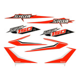 Kit De Calcos Motomel Skua 150 V6 Original Rojo Motos Franco