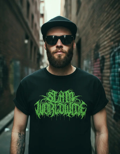 Playera Metalera Slam Worldwide Bandas Brutal Deathcor Metal