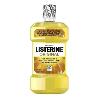 Listerine Original Antiseptic Mouthwash For Bad Breath 1lt | Envío gratis