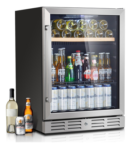 Kalamera Mini Refrigerador De 24 Pulgadas Para Bebidas Y