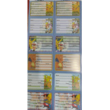 Etiquetas Adesivas Escolares Pokémon 5 Cartelas 
