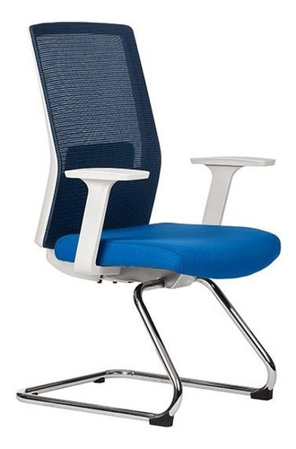 Silla Sillon Visita Escritorio Oficina Ergonomica Art Azul