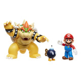 Super Mario Vs Bowser Set De 3 Figuras Originales Nintendo