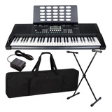 Kit Teclado Musical Roland Revas Kb330 + Capa Suporte Pedal