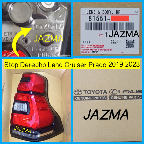 Stop Derecho Land Cruiser Prado 2019 2023 Original Toyota  Foto 3