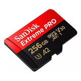 Cartão Memória 256gb Micro Sd Extreme Pro 200mbs V30 Sandisk
