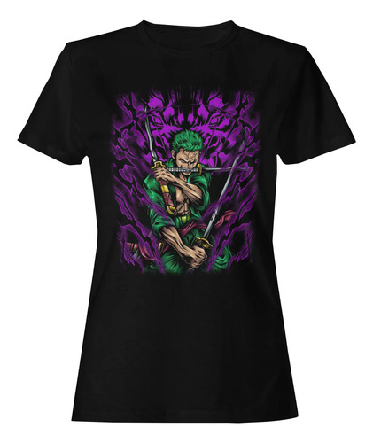 Playera De Roronoa Zoro Cazador De Piratas Anime One Piece