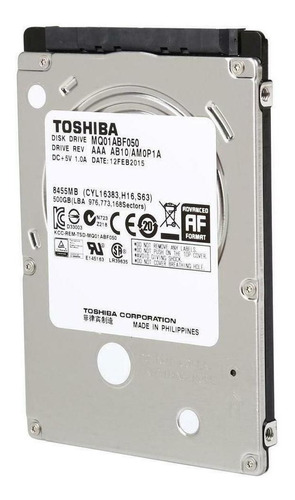 Disco Rígido Toshiba Mq01abf050 500gb *rosario*