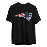 Remera Futbol Americano Nfl New England Patriots Color Negra