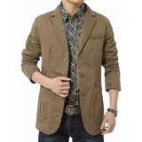 Blazer Casual De Algodón Moderno Para Hombre 2023