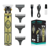 Aparador Maquina Cabelo Vgr Barbeiro Profissional Retro Cor Dourado 110v/220v