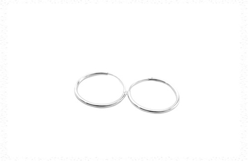 Argollas Lisas 10 Mm De Plata Ley 925