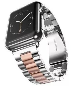 Pulseira Aço Inox Para Apple Watch 1 2 3 4 