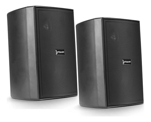 Par Caixa Som Ambiente Frahm Ps 200 New Preto 30w C/ Suporte