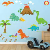 Vinilos Decorativos Infantiles Dinosaurios - Pared 2mx2m  