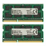 Memória Note Kingston 2x 4gb = 8gb Ddr3l 1600mhz Kvr16ls11