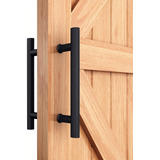 Barral Manijon Negro Doble Acero Inoxidable 38x1000mm Puerta