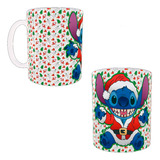 Taza Nueva Con Caja Stitch Navidad Fondo Blanco