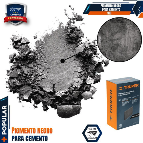 Pigmento Negro Para Cemento, 1 Kg, Truper