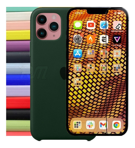 Case Silicone Compatível iPhone 7 Ao 14 Pro Max Branca