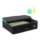 Caja De Arena Portátil Para Gatos Con Tapa Con Cremallera, S