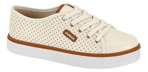 Tênis Feminino Casual Moleca Plataforma Perfuros 