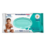 Toalhas Umedecidas Personalidade Baby Plus Com 100 Unidades