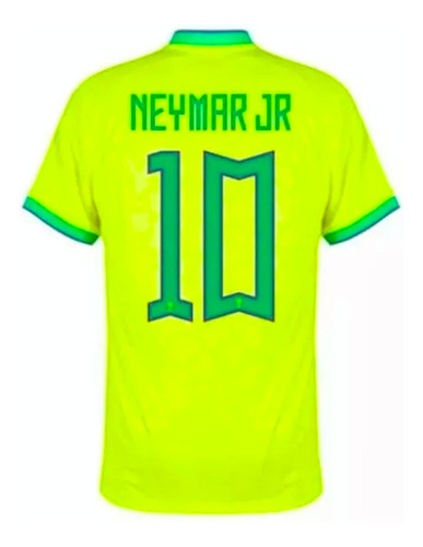 Camiseta De Futbol  Neymar Jr Brasil  10 Niño Adulto