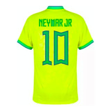 Camiseta De Futbol  Neymar Jr Brasil  10 Niño Adulto