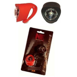 Kit Luces Bicicleta Delantera Trasera New Evolution Ne-705 Color Rojo/blanco