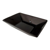 Plato Hondo Fuente Profunda Porcelana Negro Oxford 23x16 Rectangular Ideal Restaurante Gastronomia Calidad Bz3