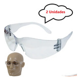 Kit 2 Óculos Segurança Epi Croma Incolor Proteção Trabalho