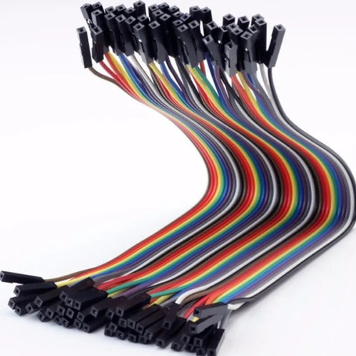 Pack 40 Cables 20cm Protoboard Hembra Hembra