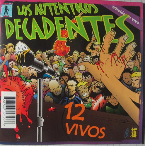 Autenticos Decadentes /attaque 77  12 Vivos/trapos (2cd X1) 