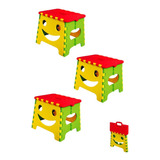 Pack3 Banco Plegable Portatil Niños Resistente Antiderrapant